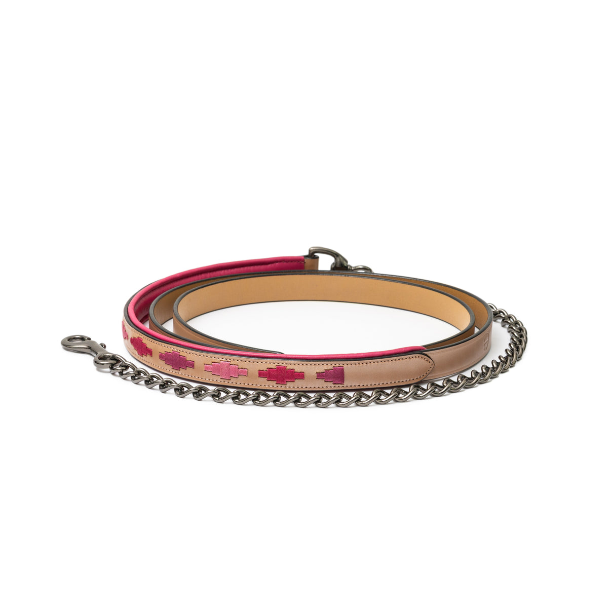 Rosé Lumière Leather Lead Shank