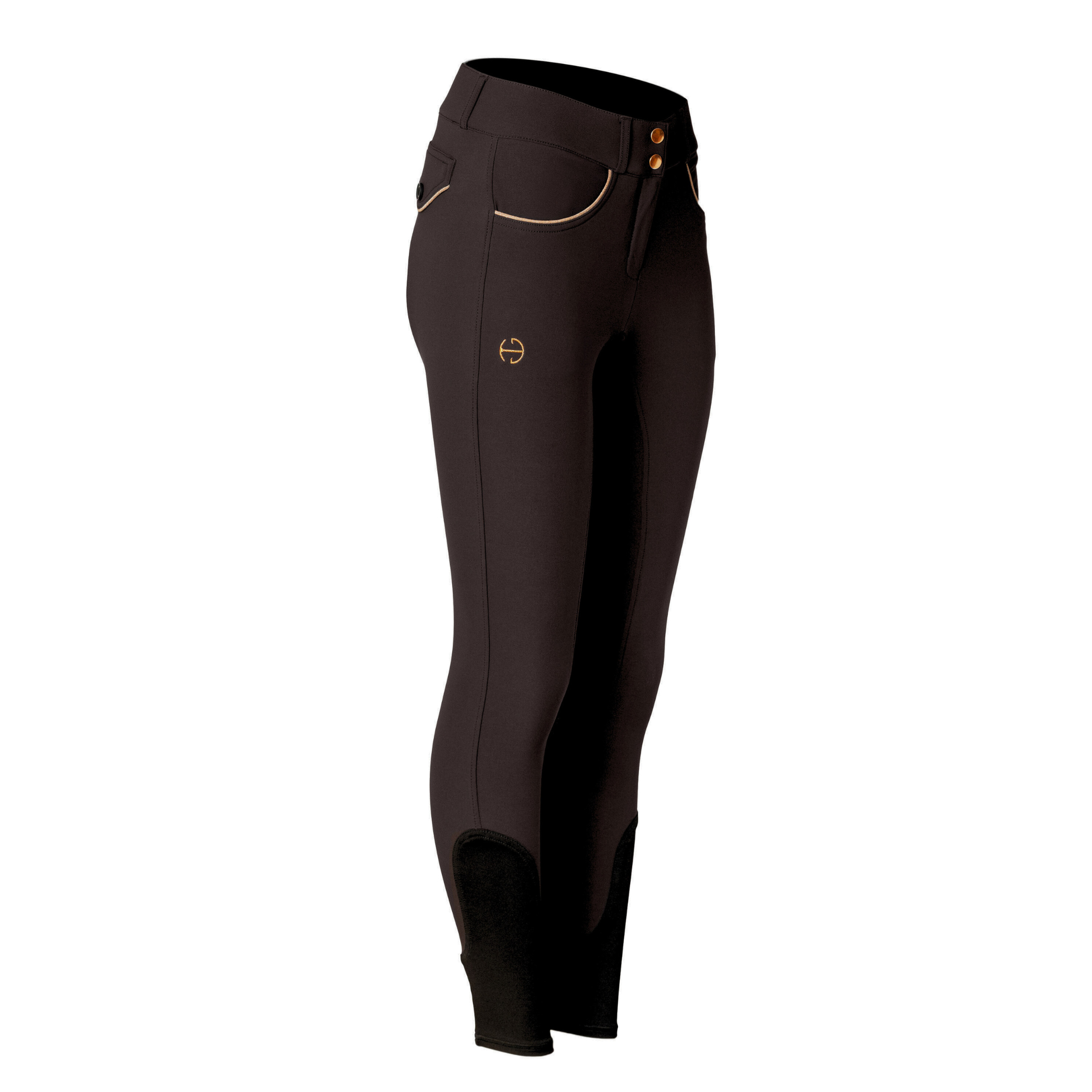 Evolution Knee Patch Breeches - Black + Rose Gold