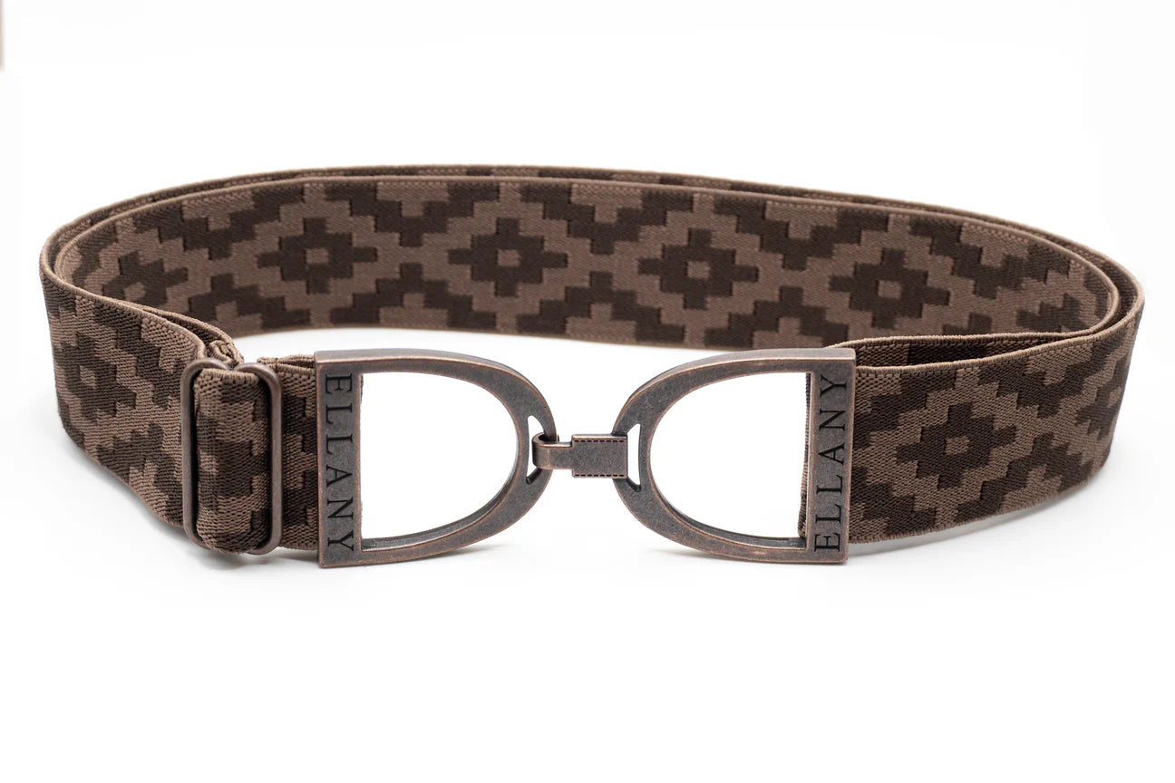 Ellany Harlow - 1.5" Gunmetal Stirrup Elastic Belt