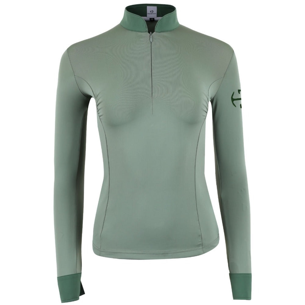 Roxana - Black & Luxe Gray Long Sleeve Riding Shirt