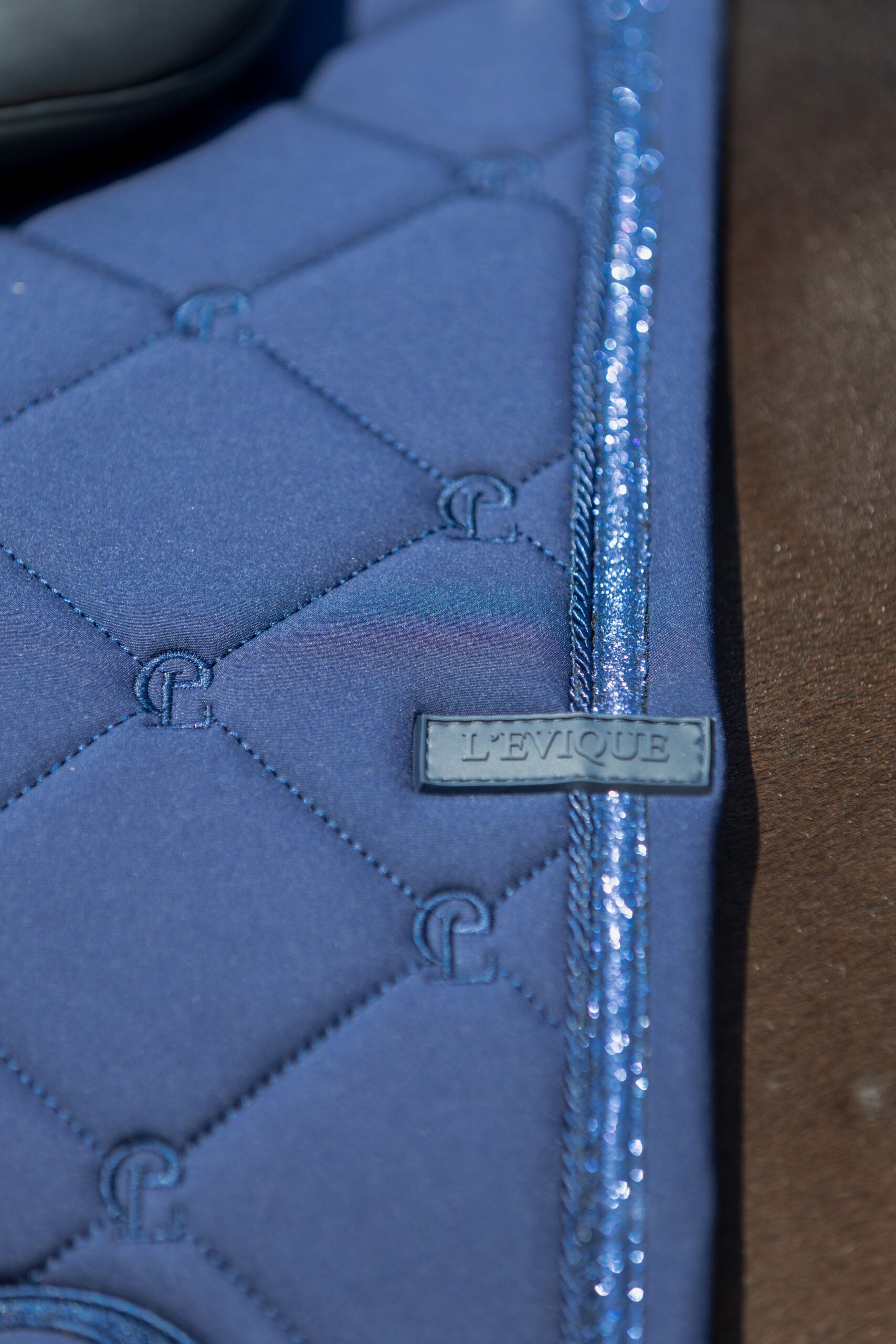L'Evique Maya Saddle Pad - Navy