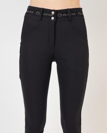 Montar Gudrun High Waist Breeches - Black - Sz 42/US30