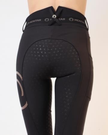 Montar Gudrun High Waist Breeches - Black - Sz 42/US30