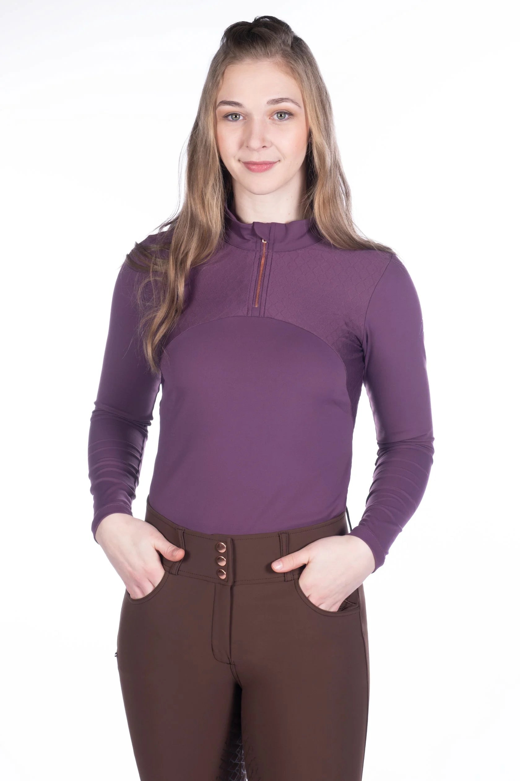 HKM Arctic Bay Functional Shirt - Dark Lilac Size XSmall