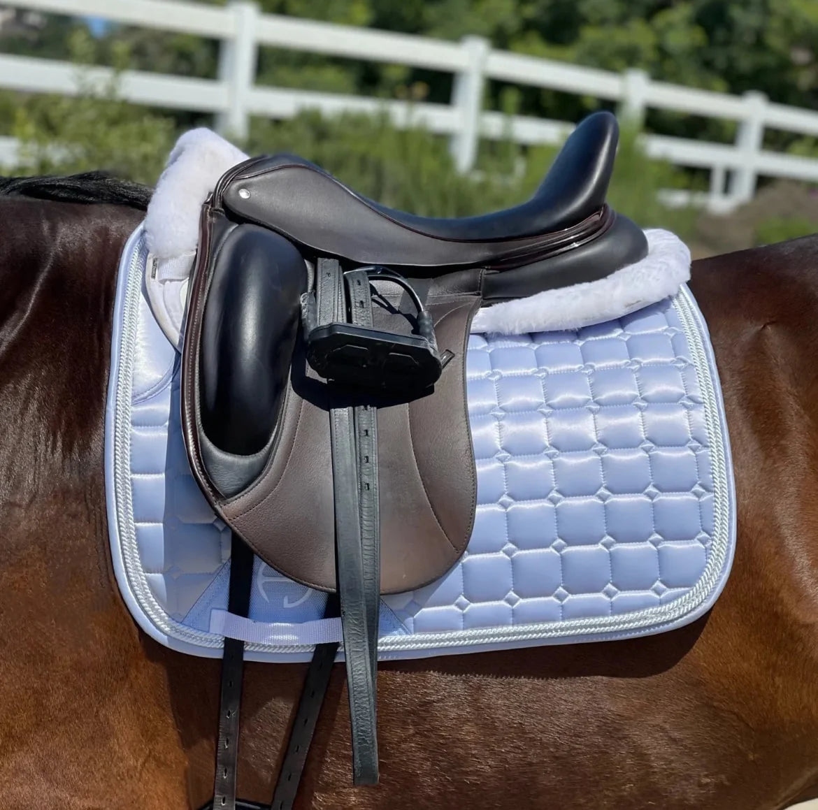 Halter Ego Satin Classic Saddle Pad - Lavender Mist