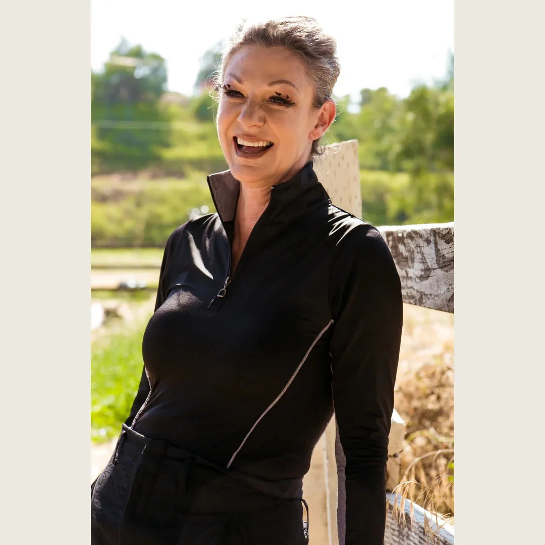 DQD Black and Silver Riding Shirt