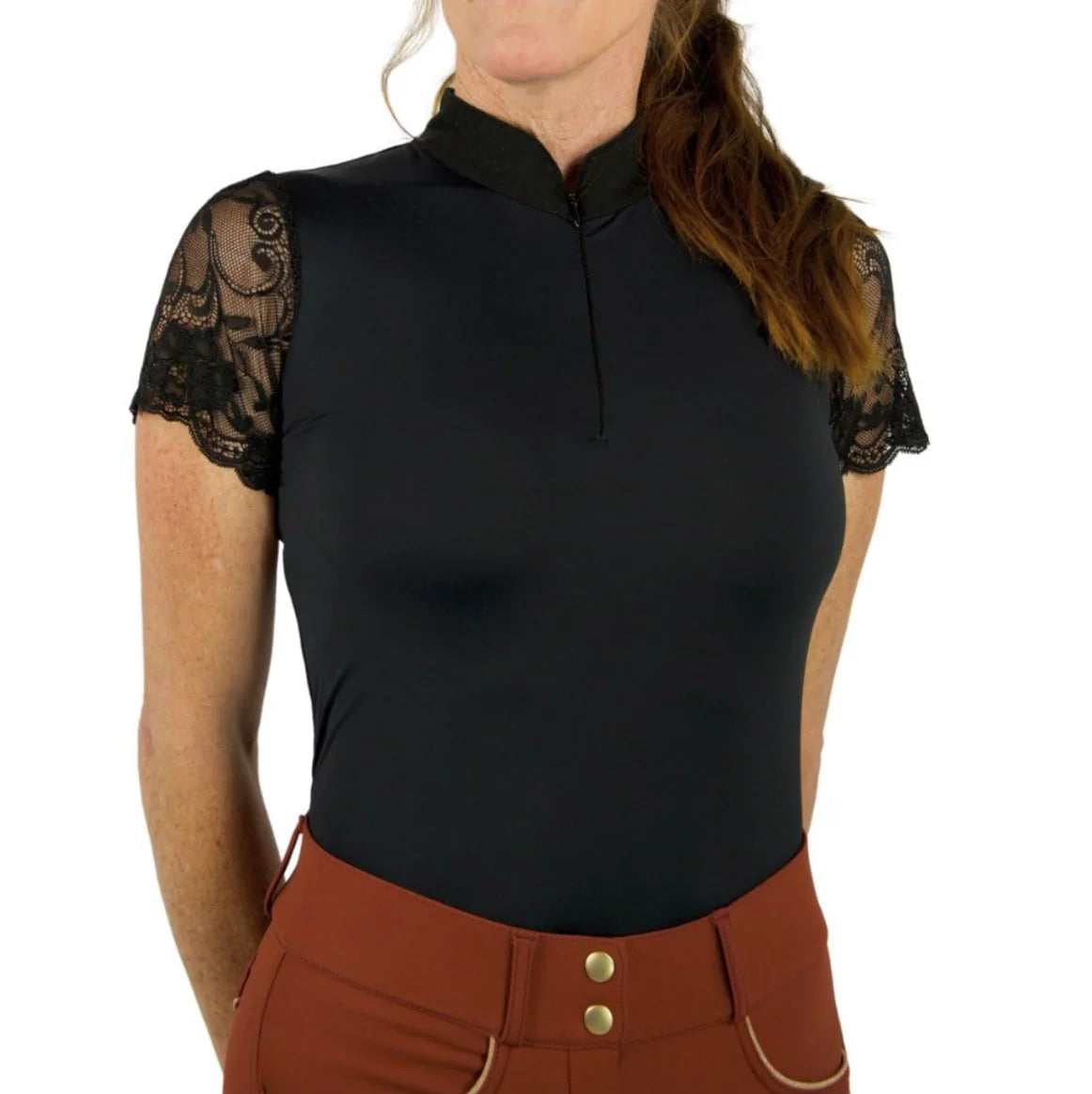 Halter Ego Tara - Short Sleeve Lace Competition Shirt