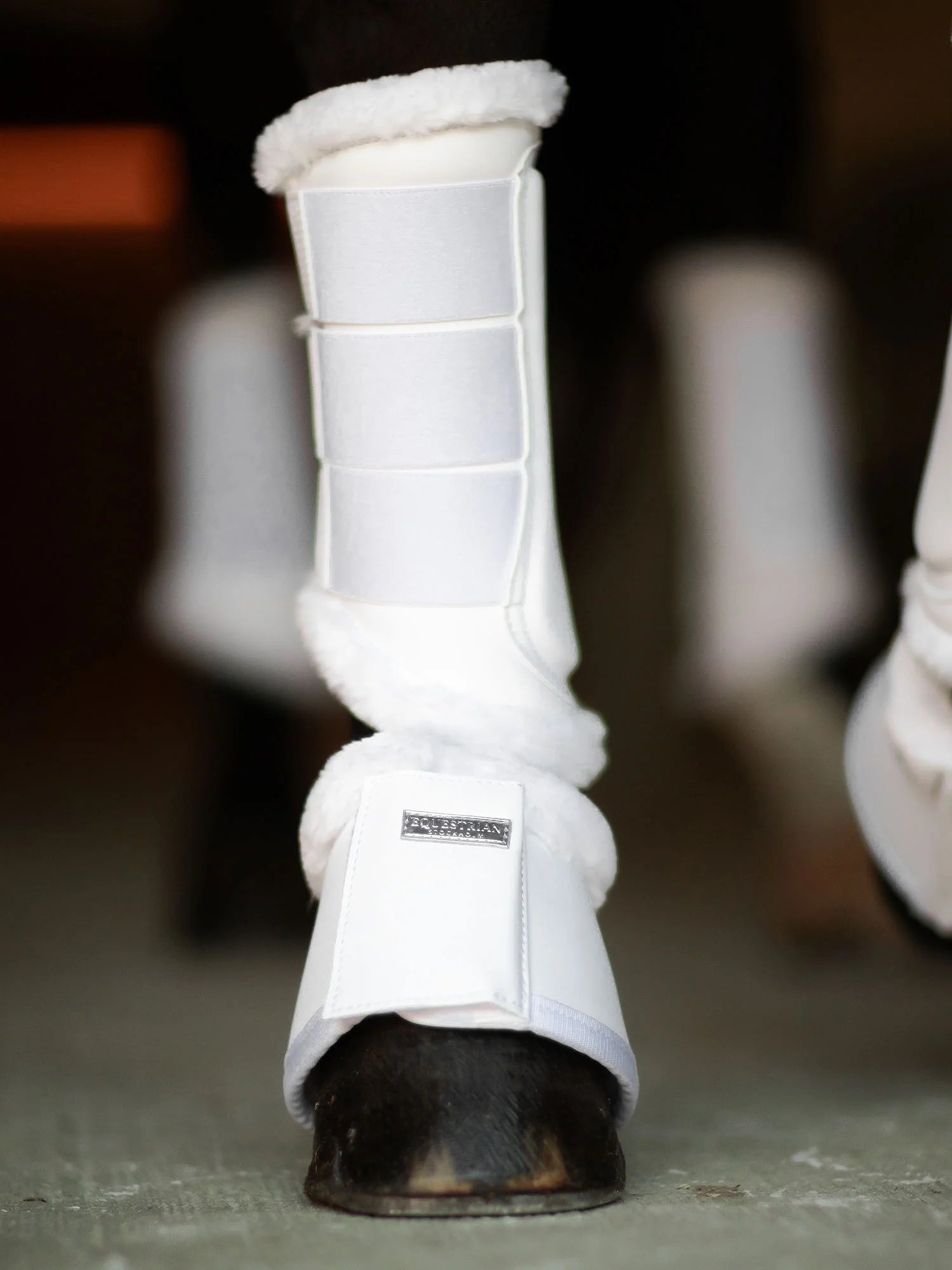 Equestrian Stockholm Bell Boots - White Silver