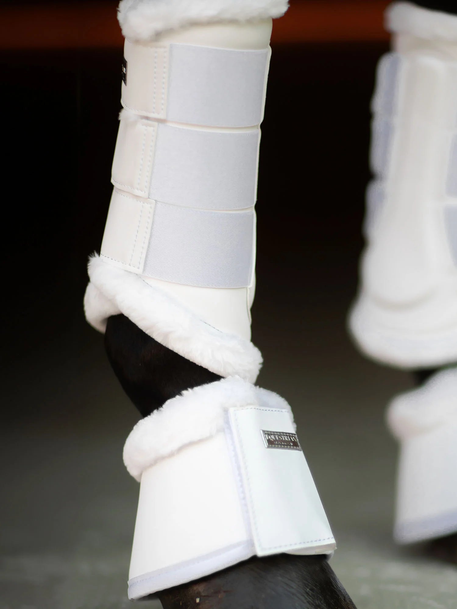 Equestrian Stockholm Bell Boots - White Silver