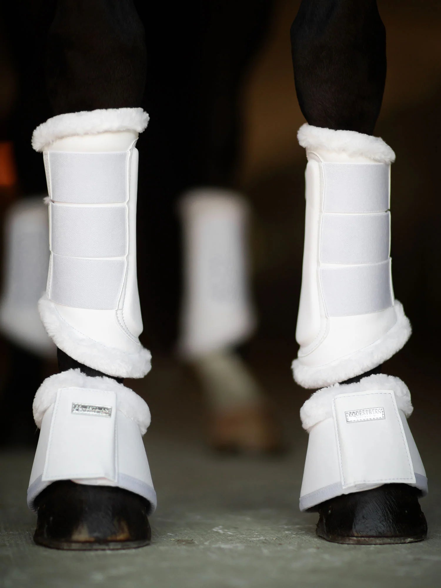 Equestrian Stockholm Bell Boots - White Silver