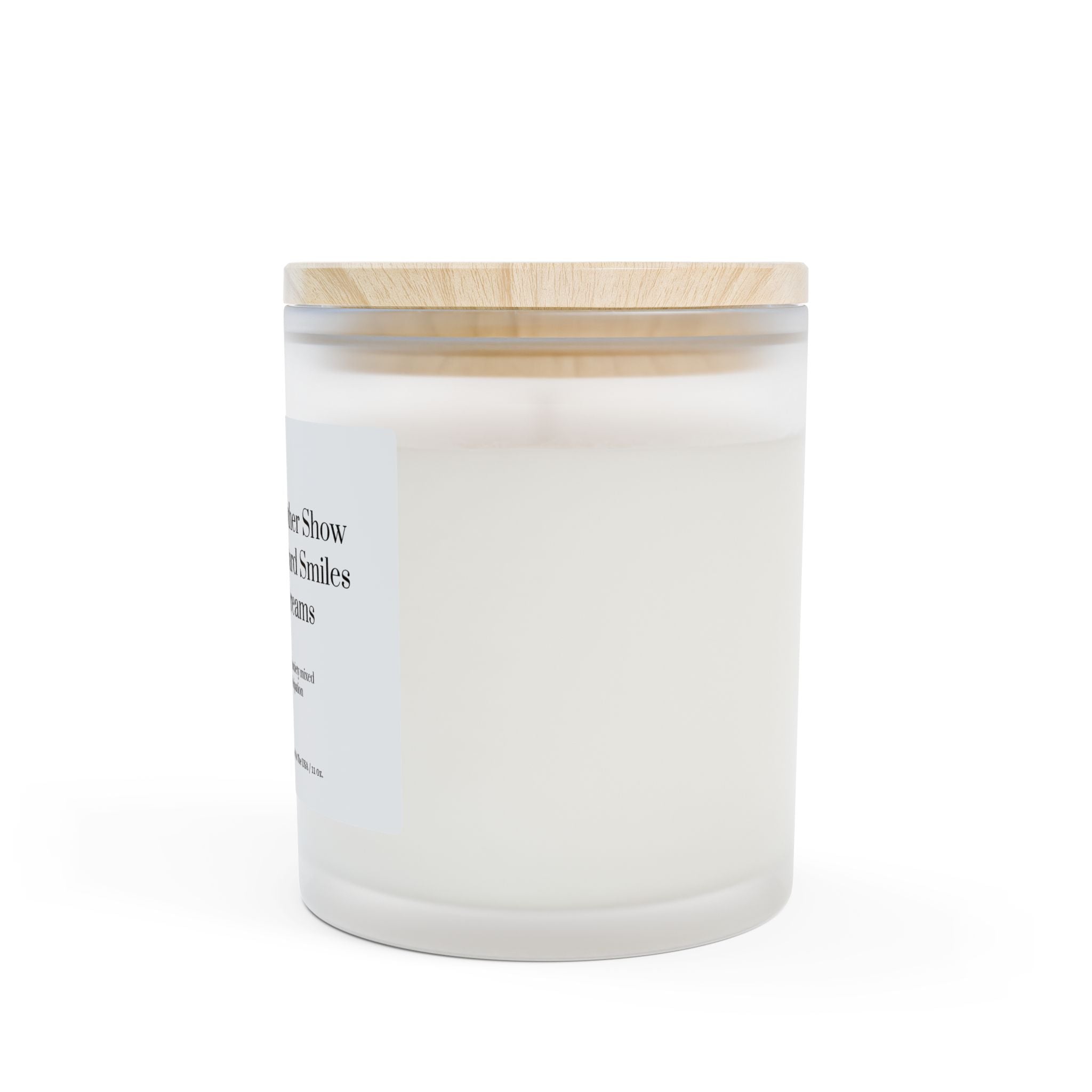 Frosted Glass Candle, 11oz - Outward Smiles
