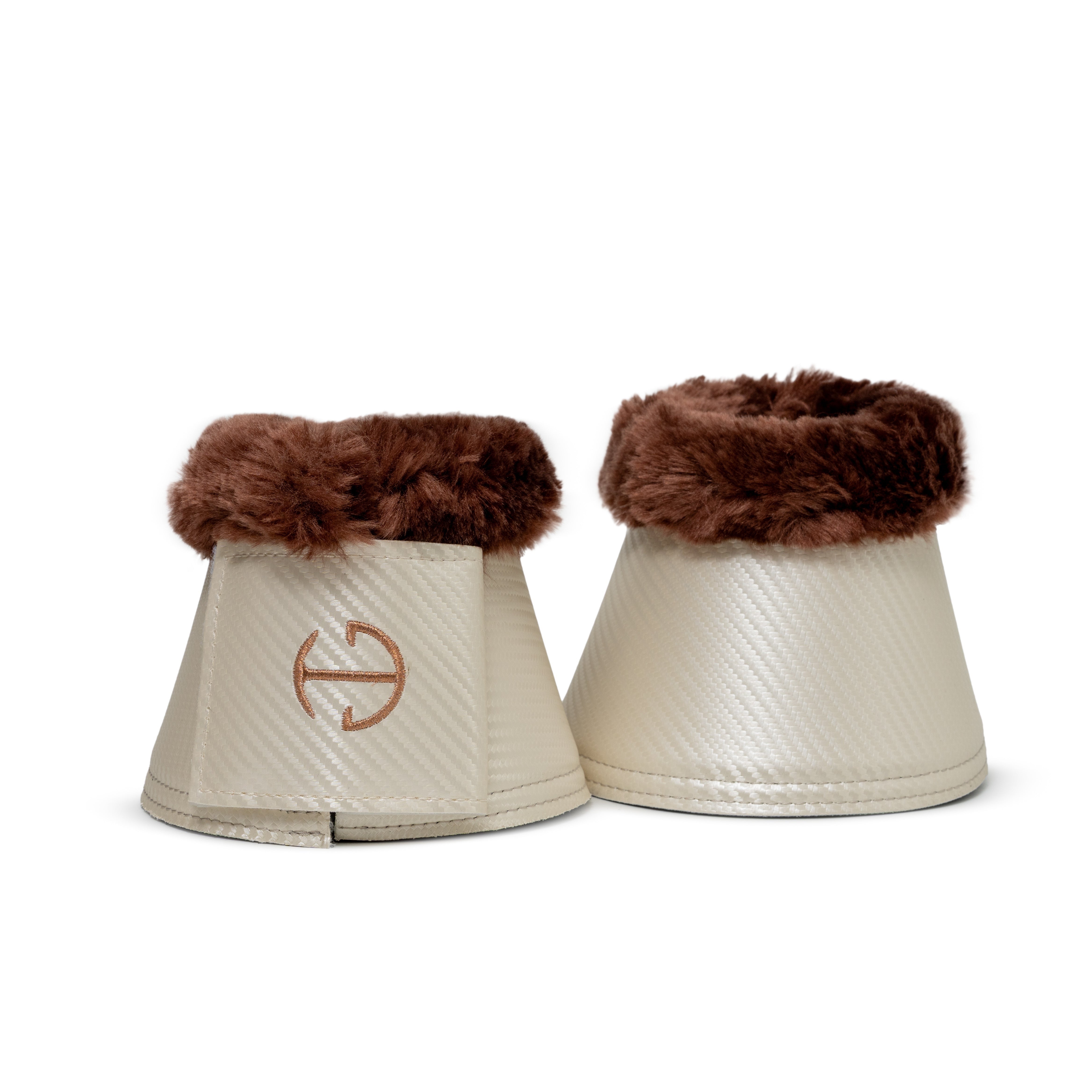 Halter Ego Carbon Tech Collection: Bell Boots - Ivory Luxe
