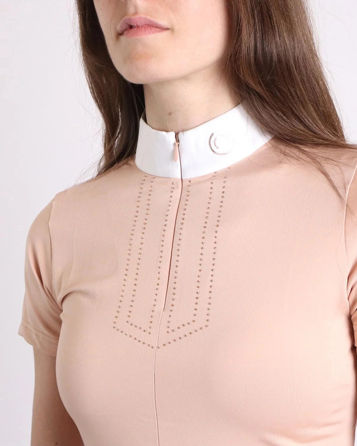 Montar MoViolet Competition Top with Rosegold - Nude Size Small