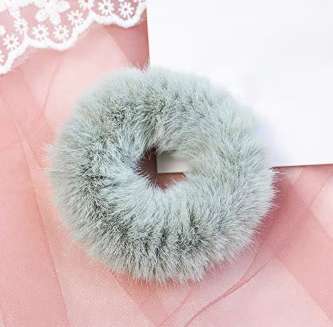 Faux Fur Hair Scrunchies