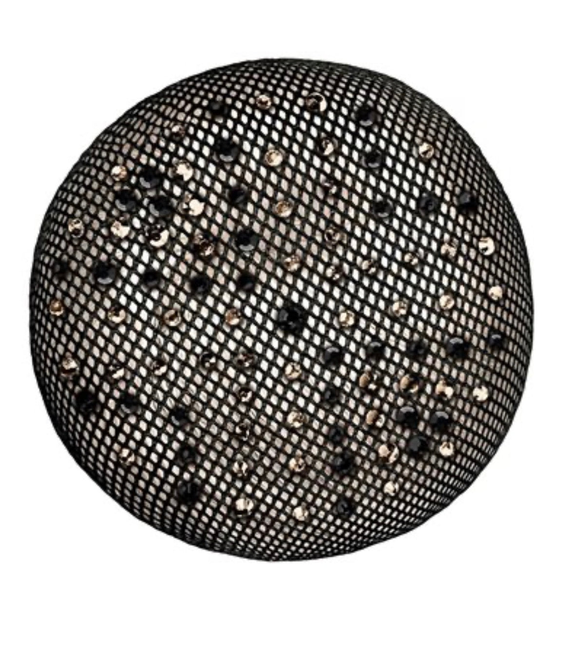 Fair Play Aurora Bun Net - Black/Black Crystals