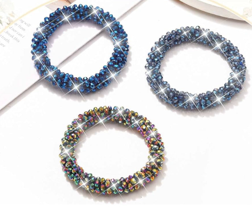 Crystal Rhinestone Hair Scrunchy