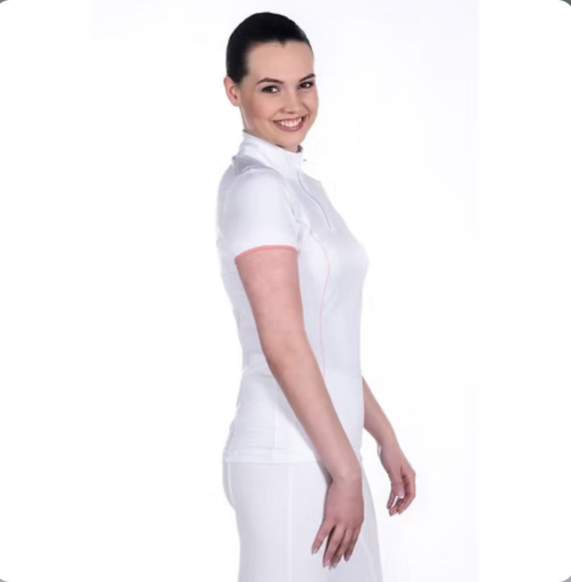 HKM Equilibrio Show Shirt - White Size Small