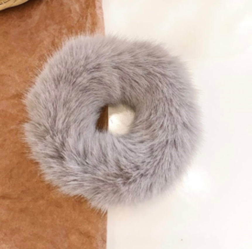 Faux Fur Hair Scrunchies