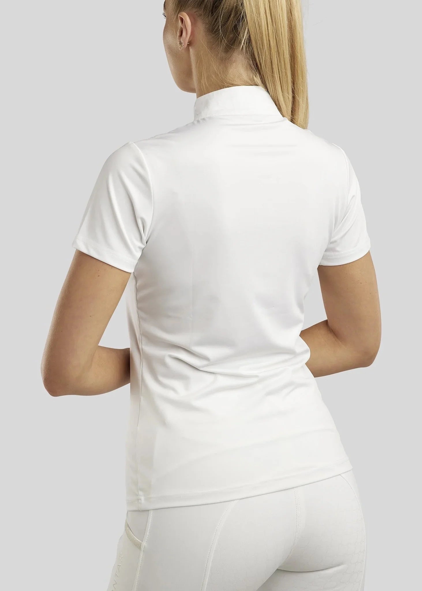 Montar MoViolet Competition Top with Rosegold - White