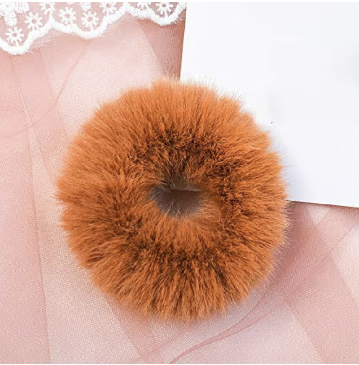 Faux Fur Hair Scrunchies