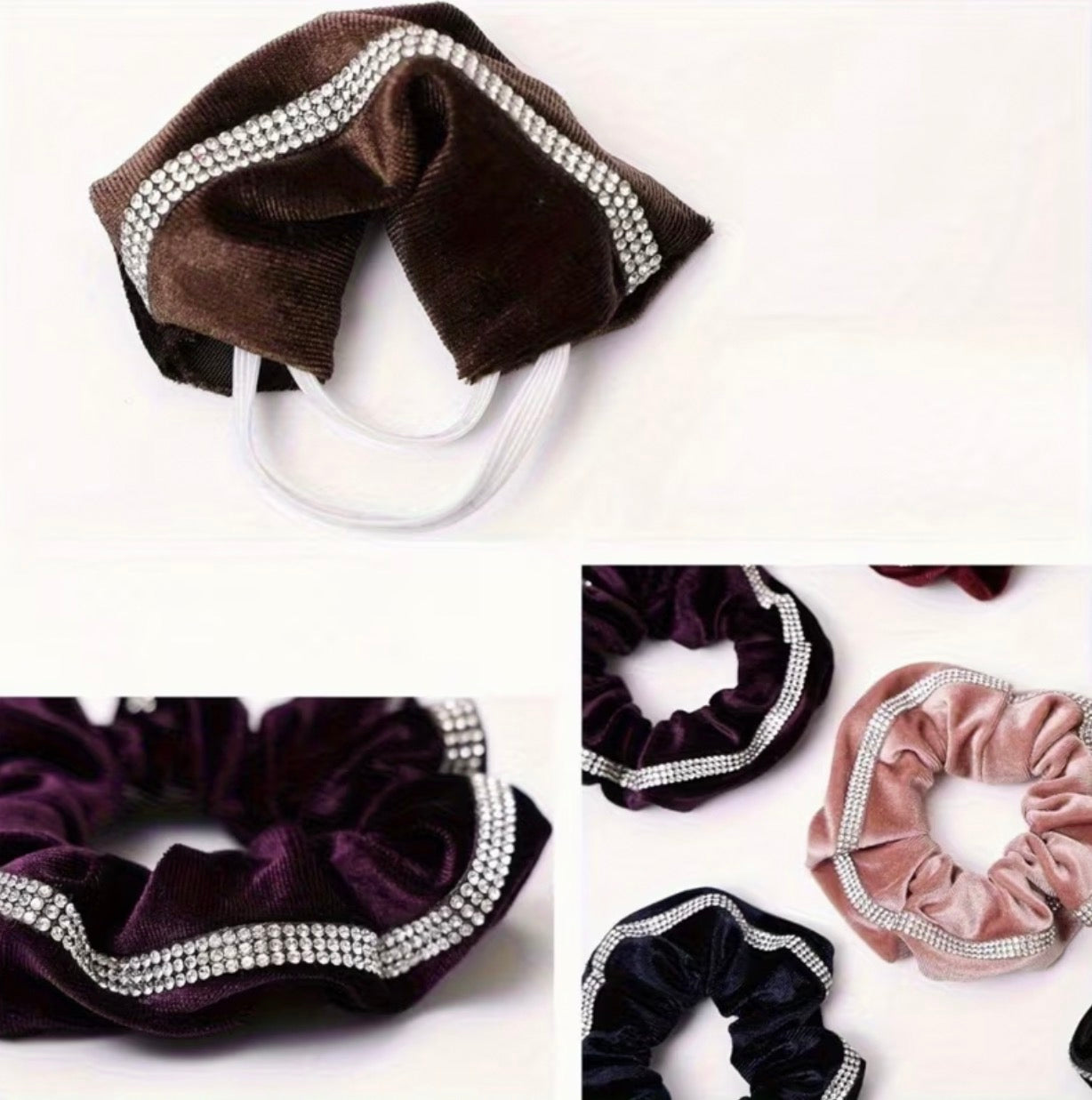 Rhinestone Scrunchy