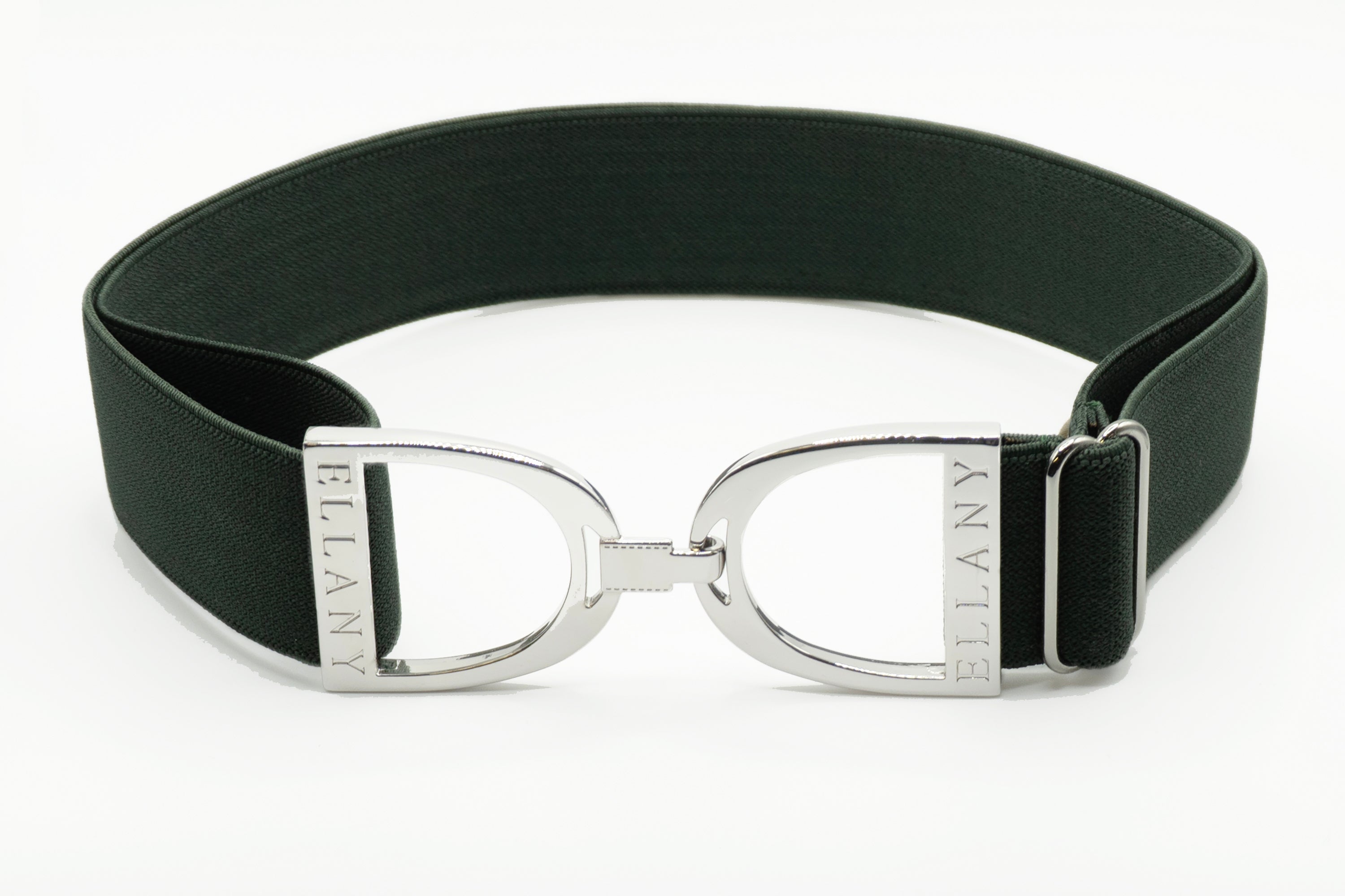 Hunter - 1.5" Silver Stirrup Elastic Belt