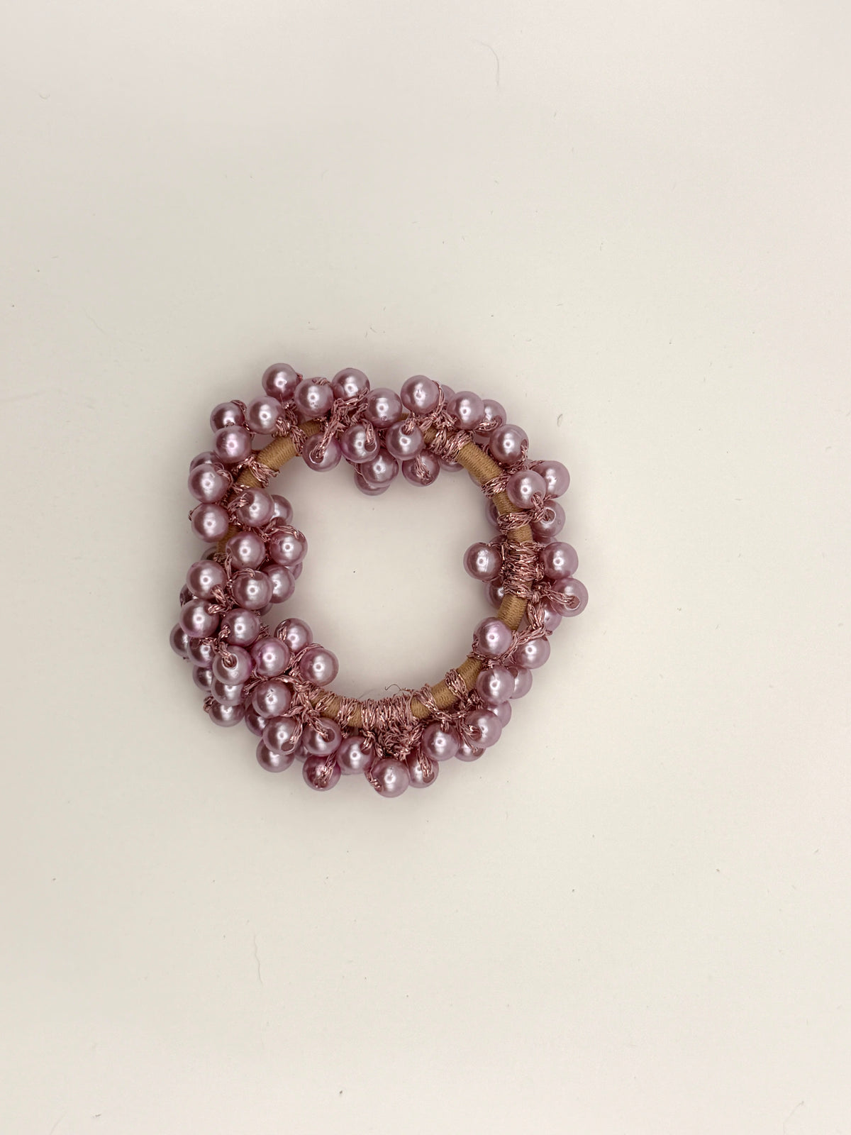 Beaded Pearl Hair Tie Scrunchies