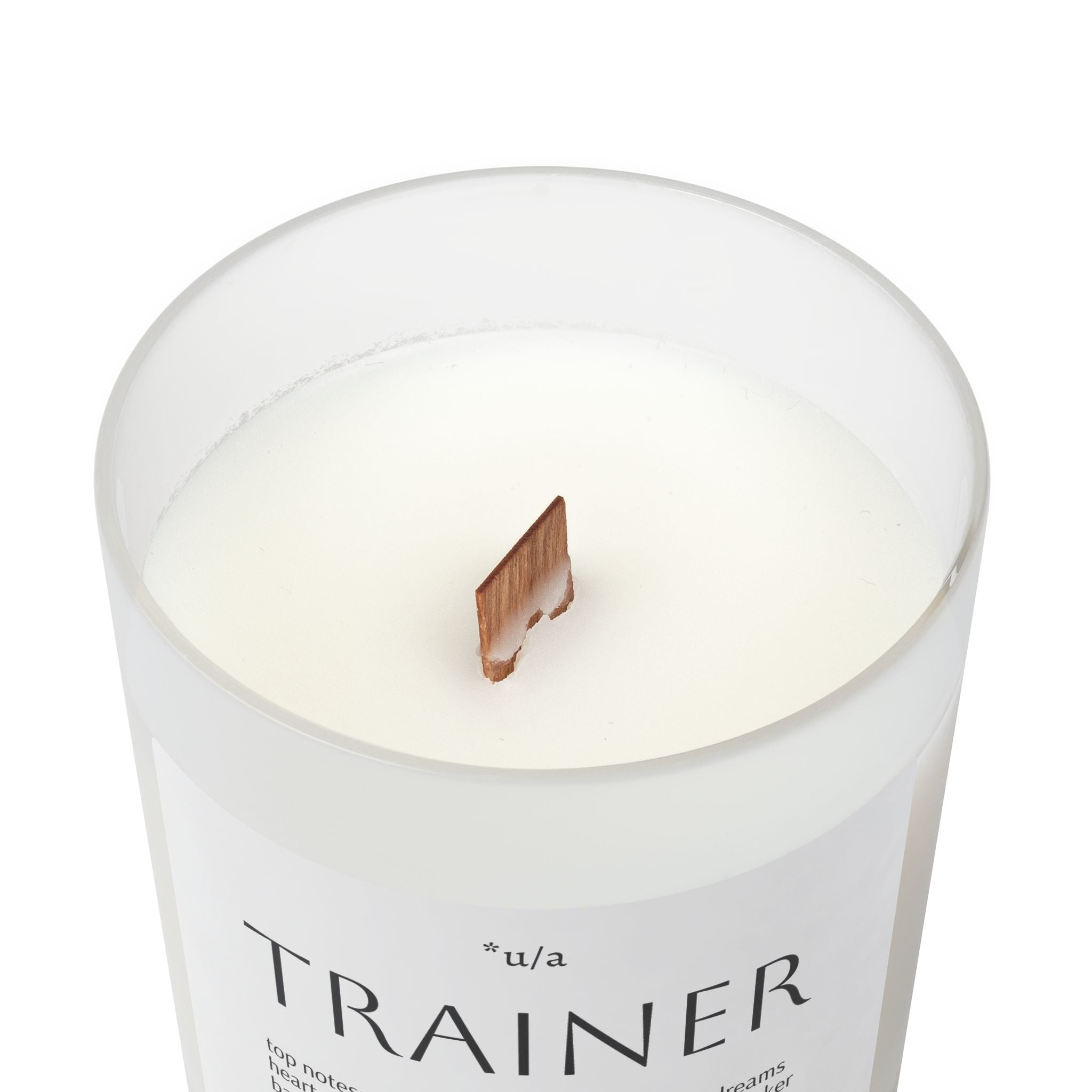 Frosted Glass Candle, 11oz - Trainer