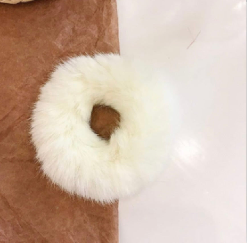 Faux Fur Hair Scrunchies