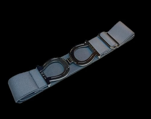 THEO Equestrian Belt - Graphite with Gunmetal Buckle