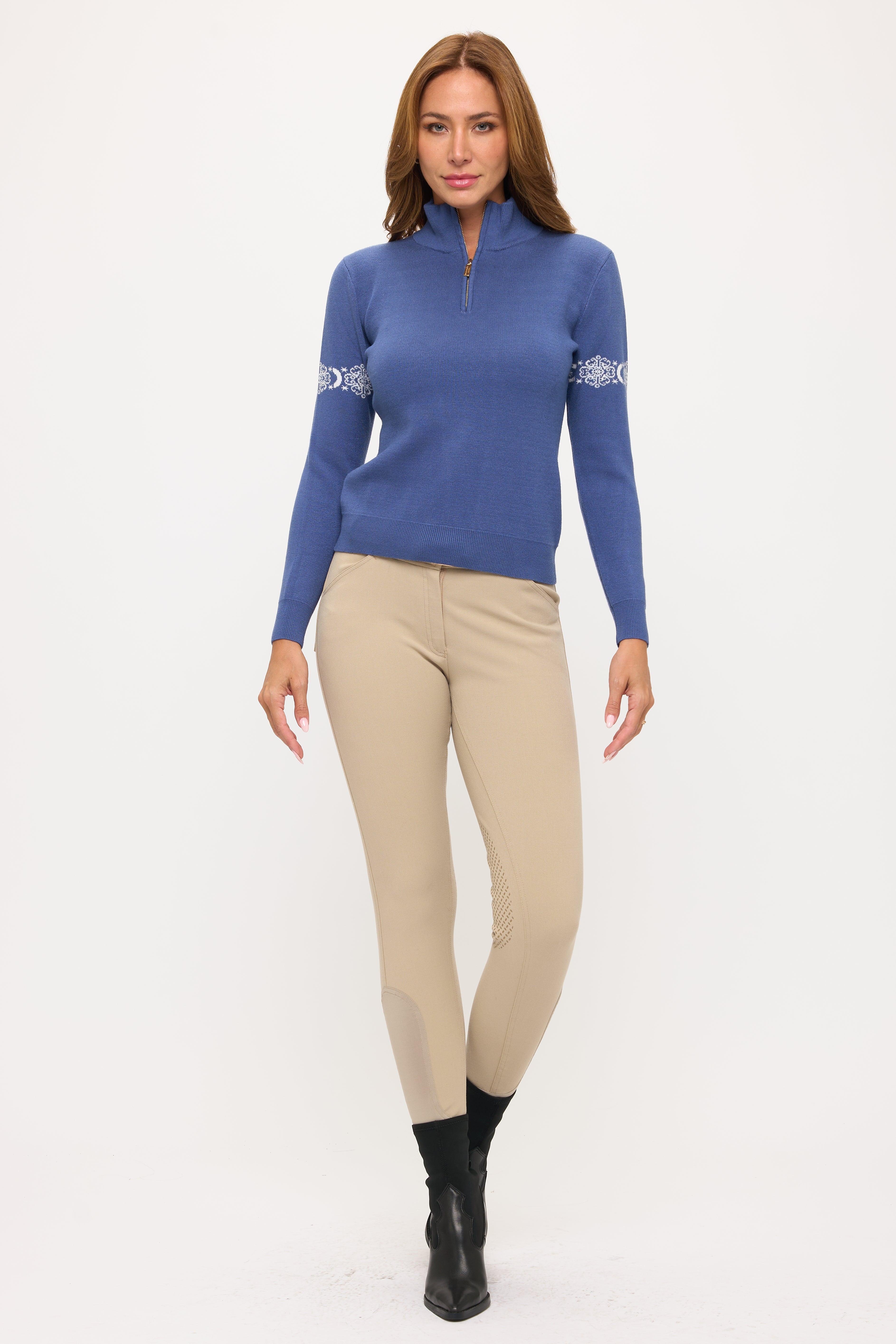 Catching Snowflakes- Indigo Knit