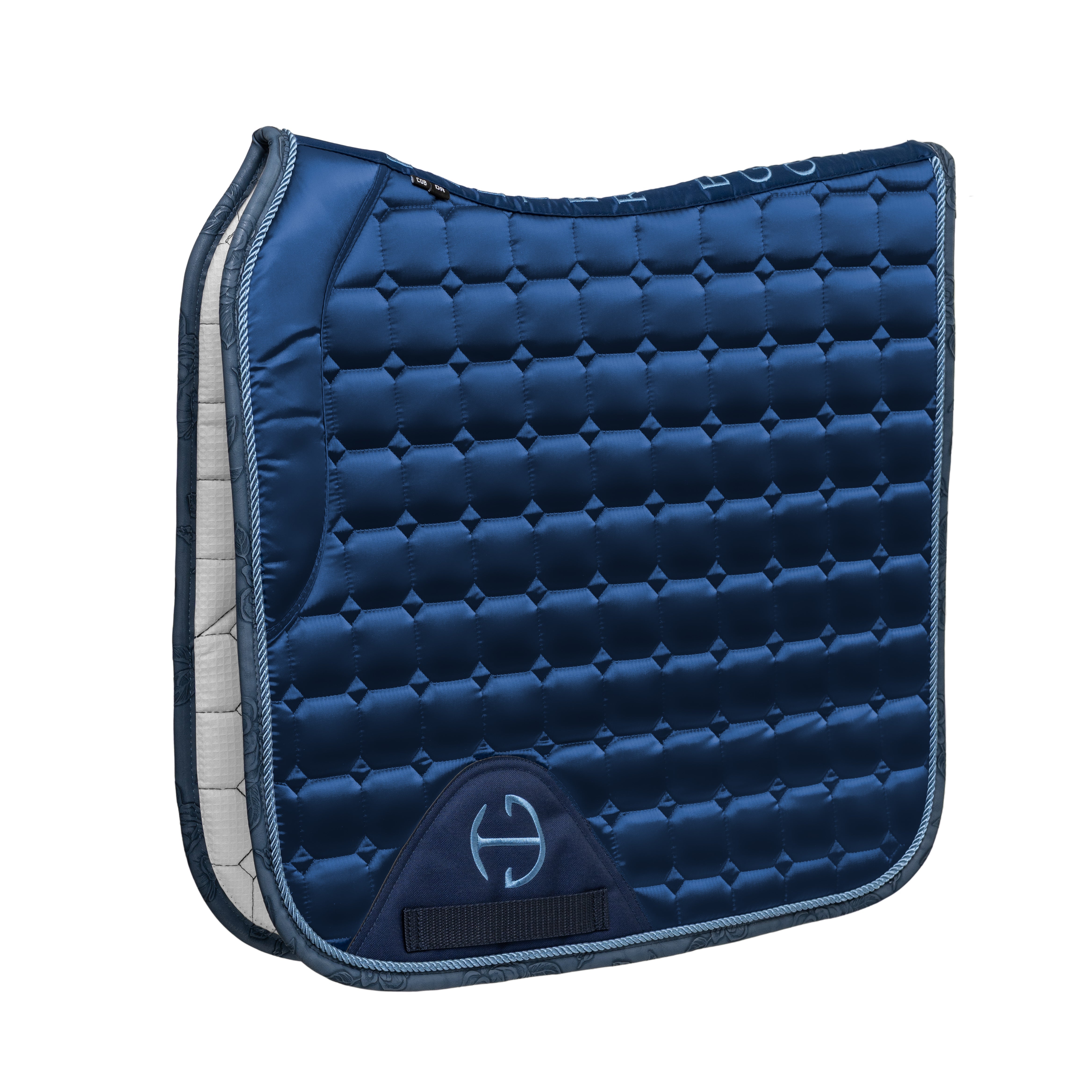 Satin Classic Dressage Saddle Pad (Cob) - Prussian Blue