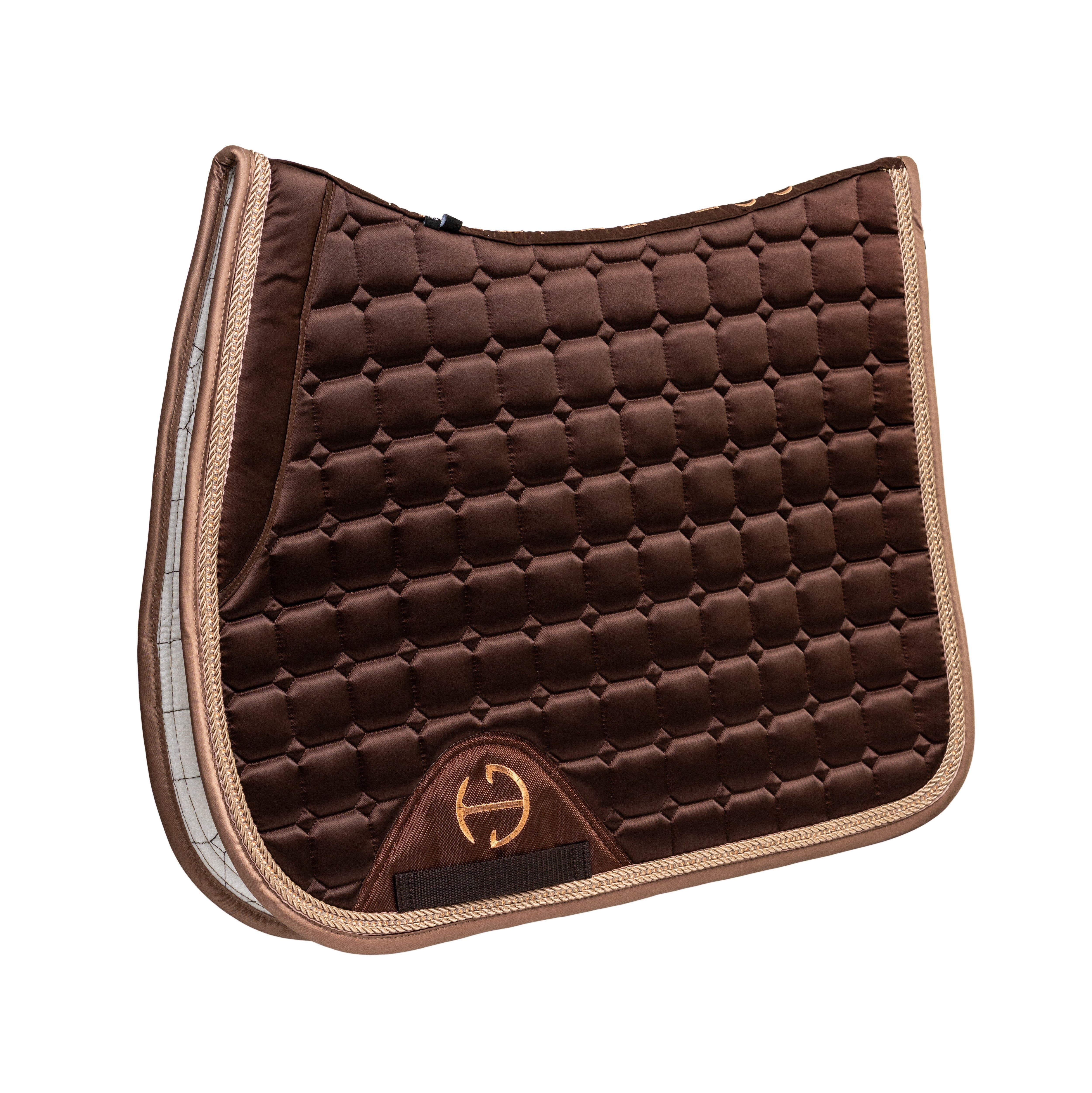 Satin Classic Jump Saddle Pad - Gilded Mocha