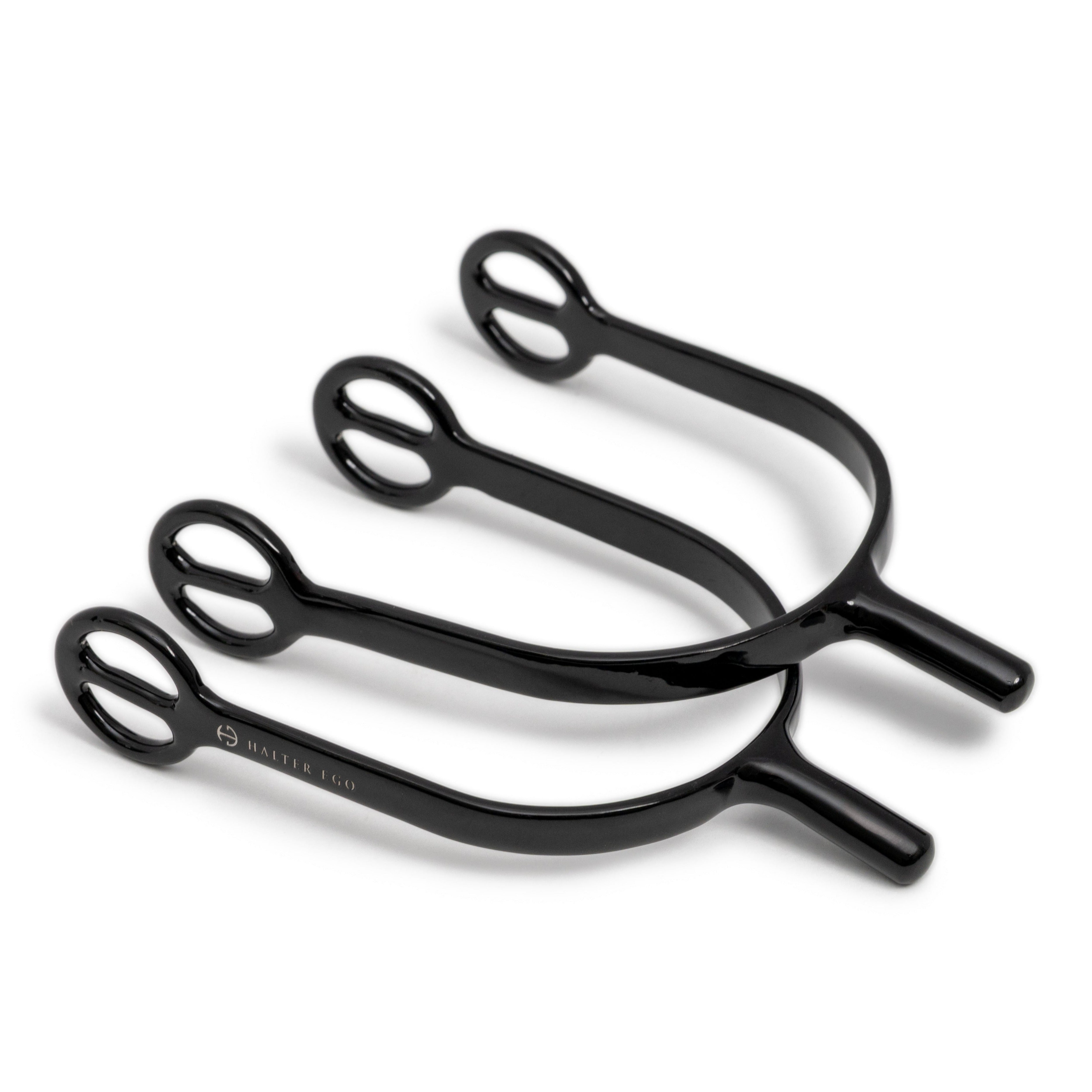 Gloss Black Long Shank Spurs
