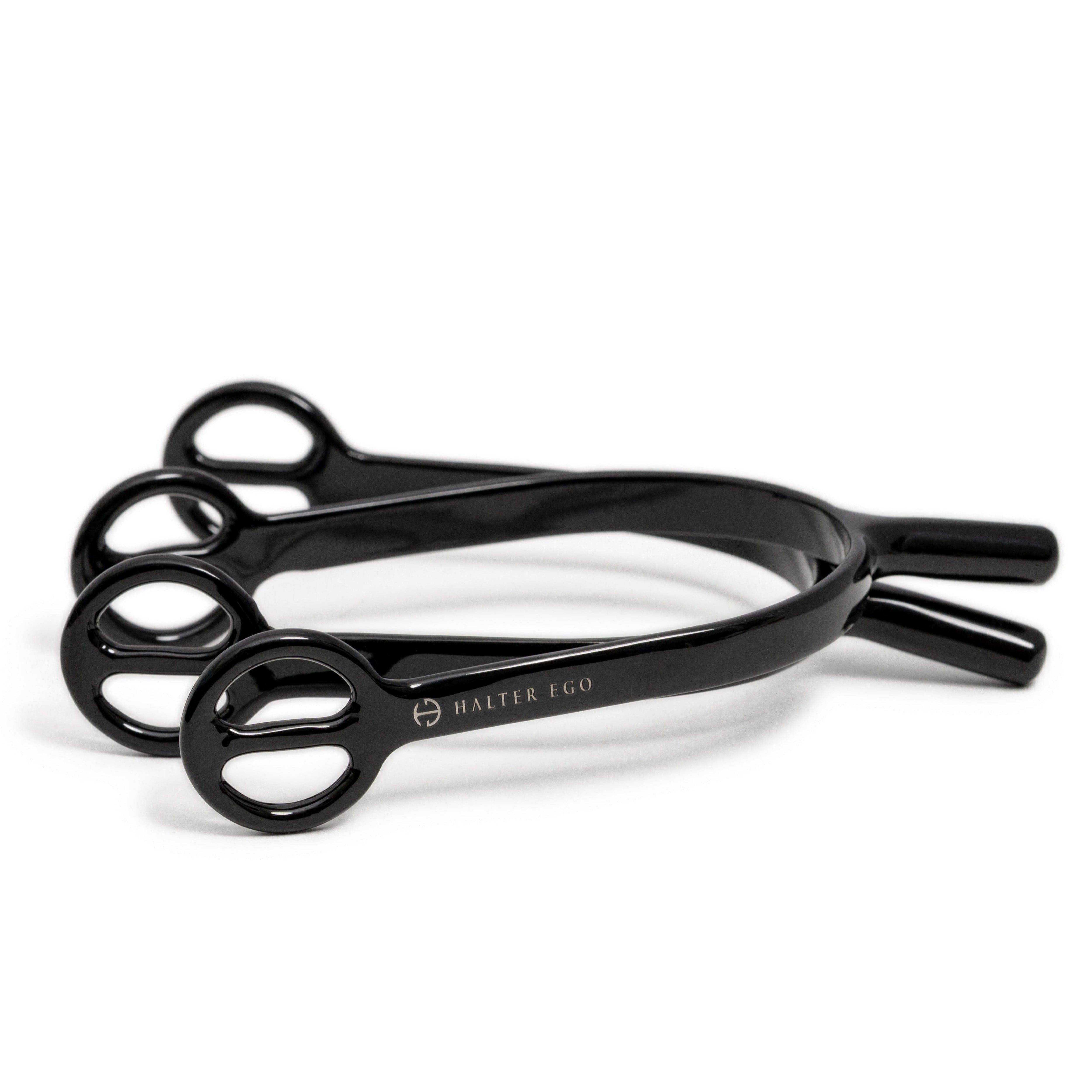 Gloss Black Long Shank Spurs