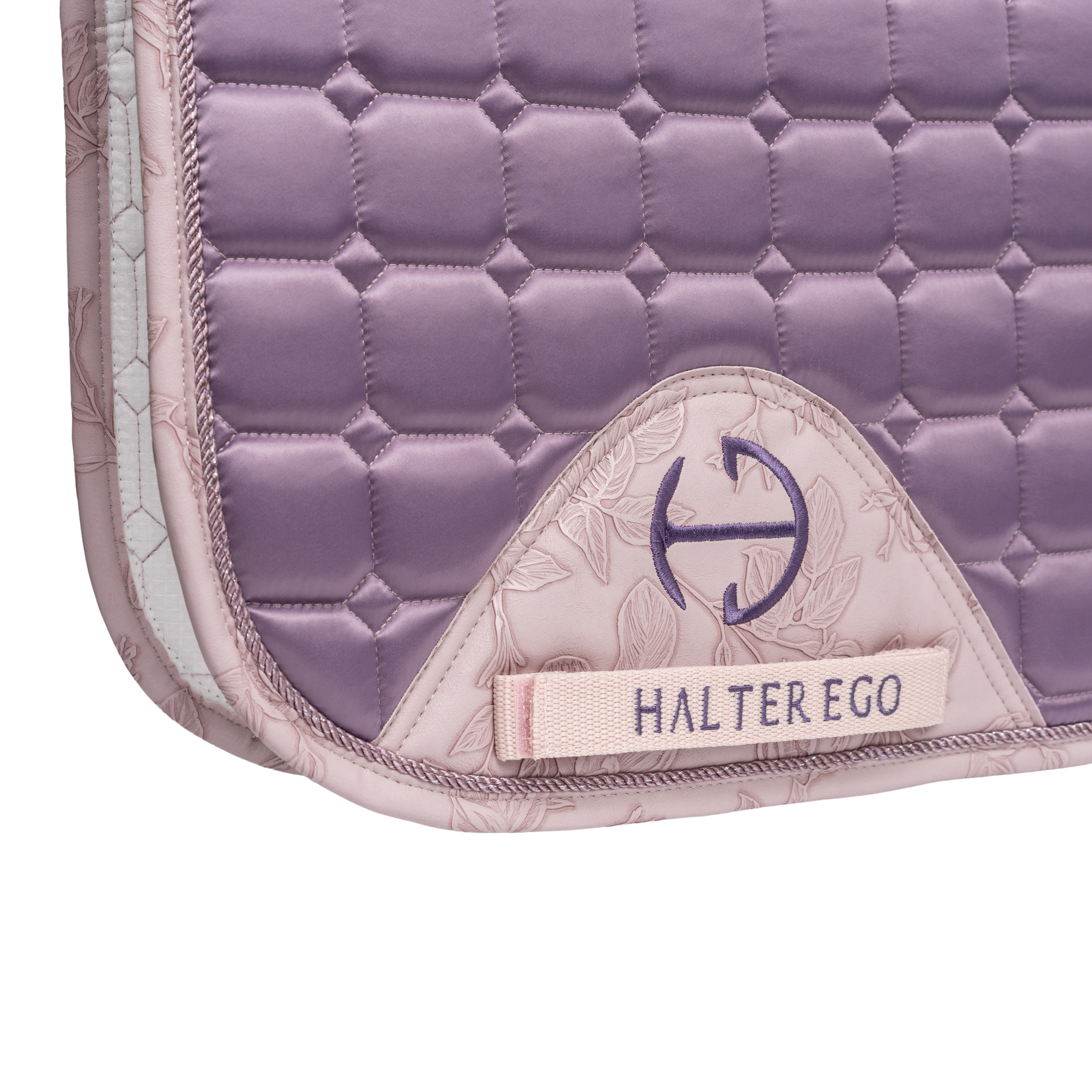Romance Collection Satin Classic Dressage Saddle Pad (Full) - Orchid Mist