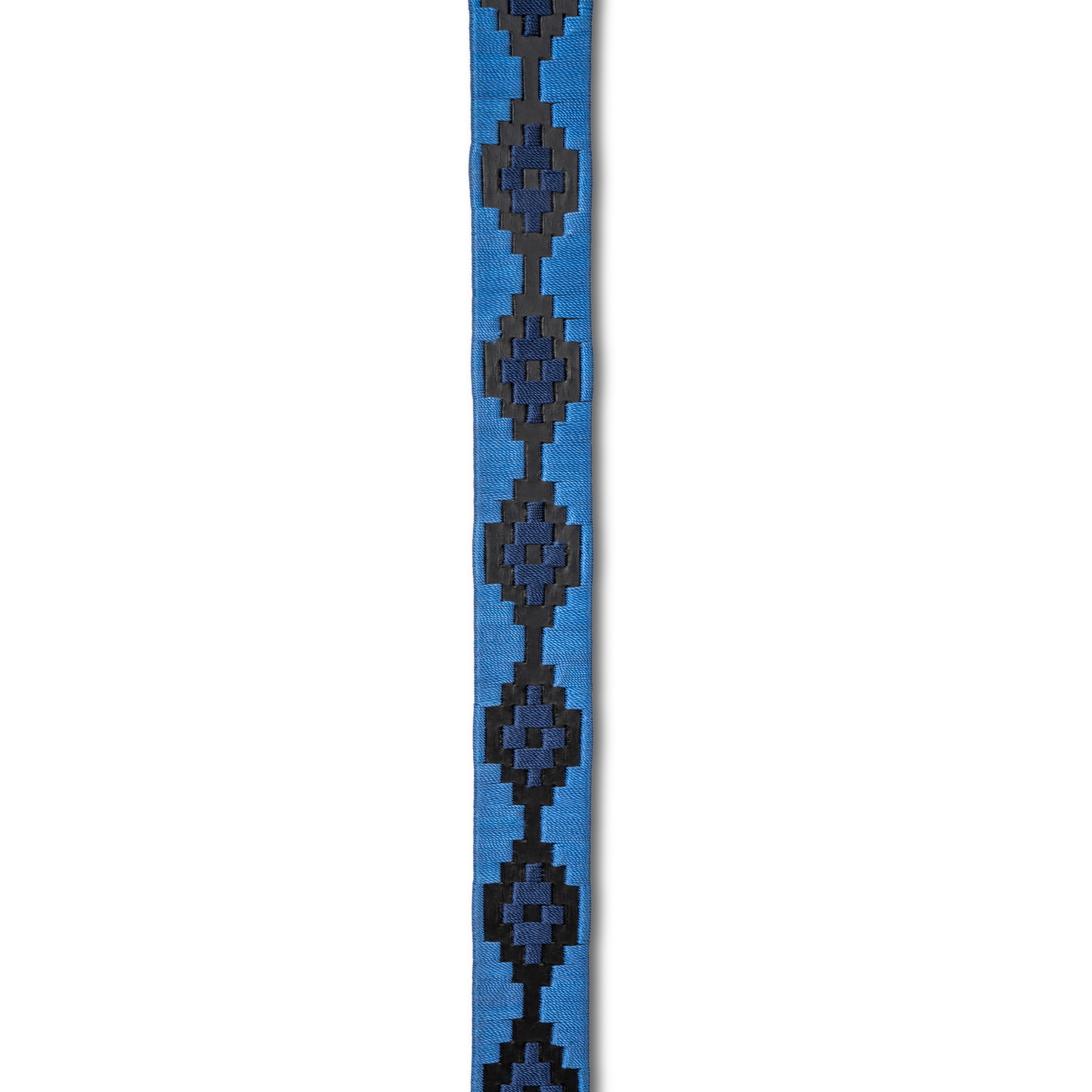 Azul Nocturno - Midnight  & Sky Blue Black Leather Polo Belt