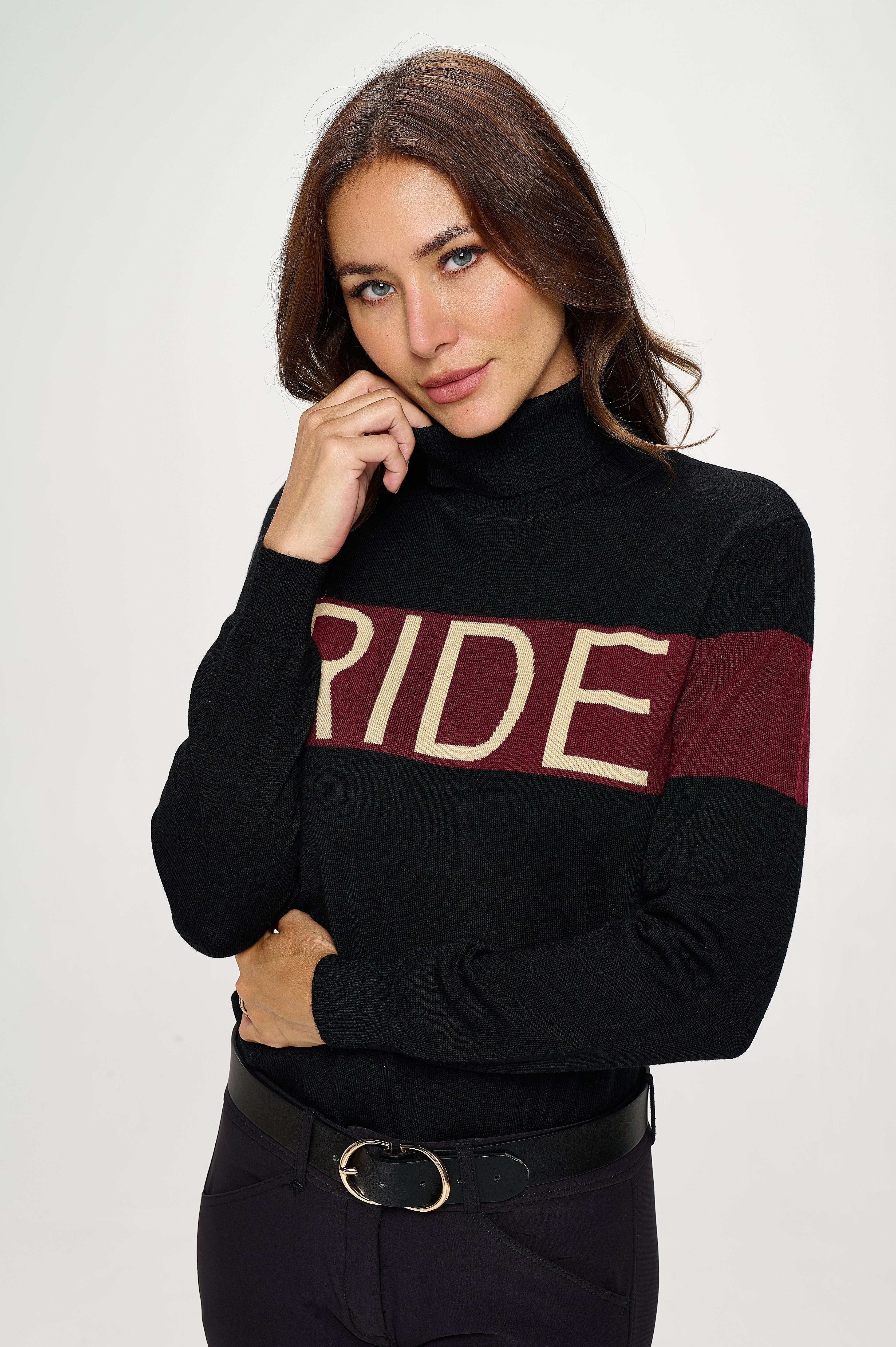"RIDE" Performance Turtleneck