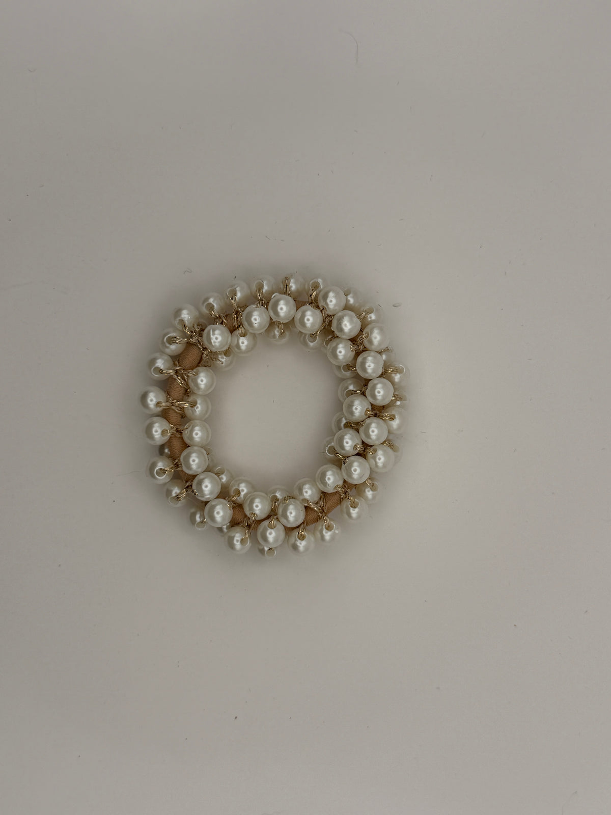 Beaded Pearl Hair Tie Scrunchies