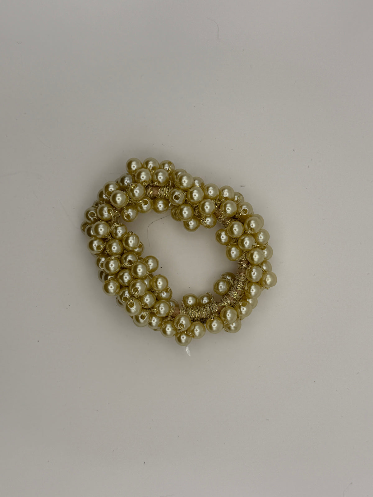 Beaded Pearl Hair Tie Scrunchies