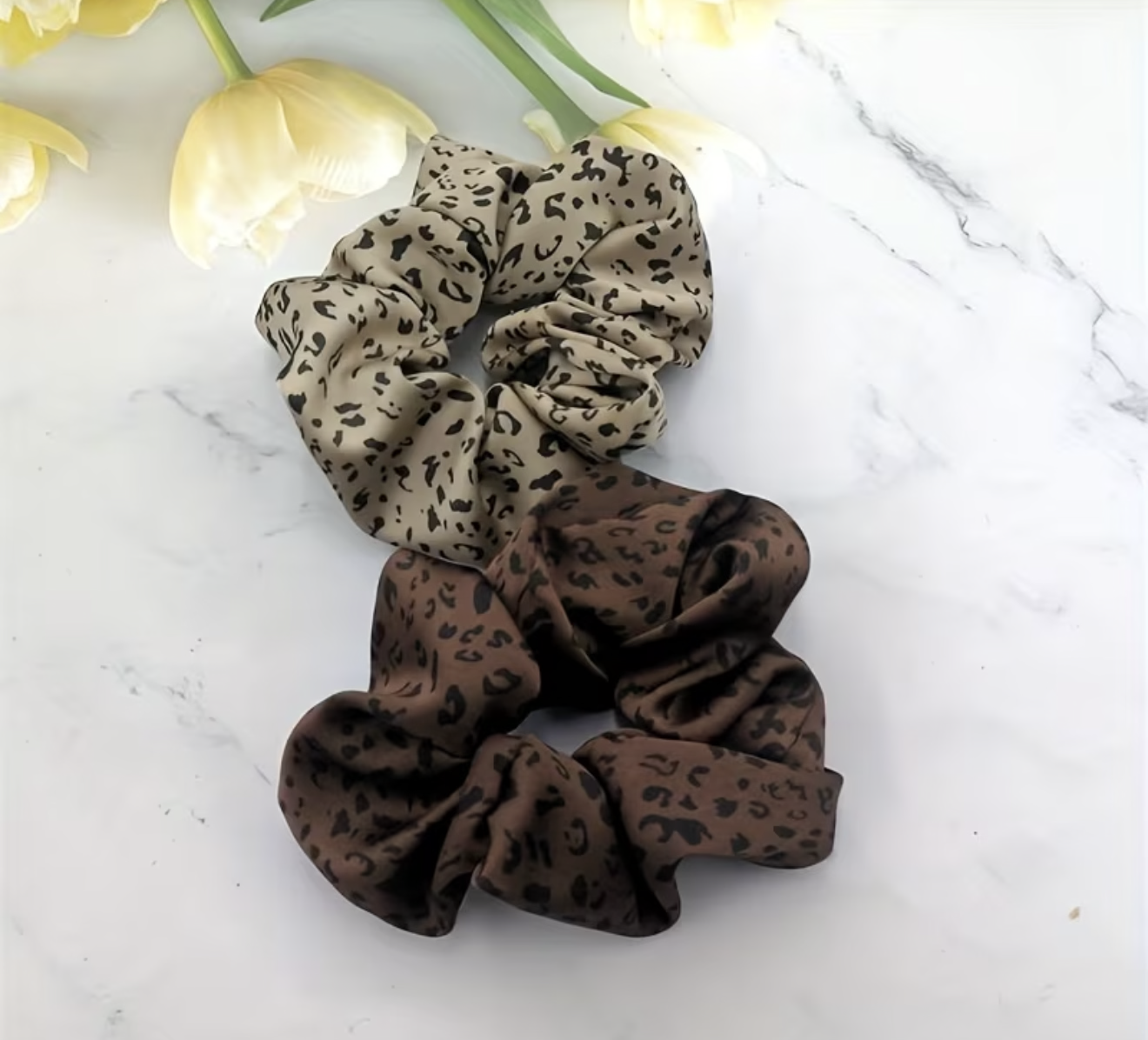 Leopard  Print Scrunchy