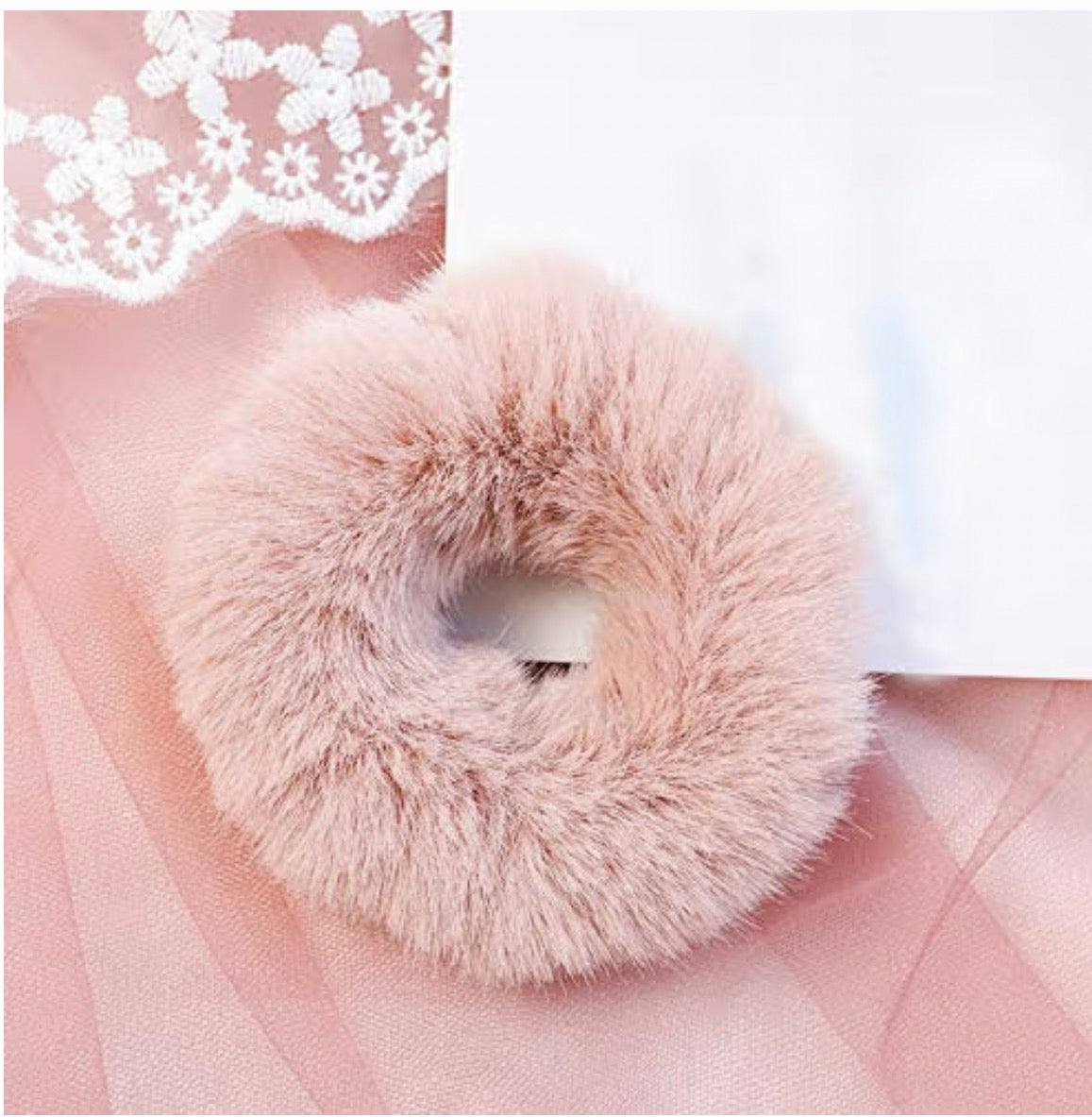 Faux Fur Hair Scrunchies