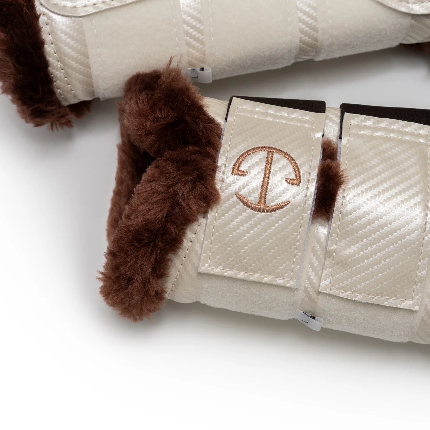 Halter Ego Carbon Tech Collection Brushing Boots - Ivory Luxe