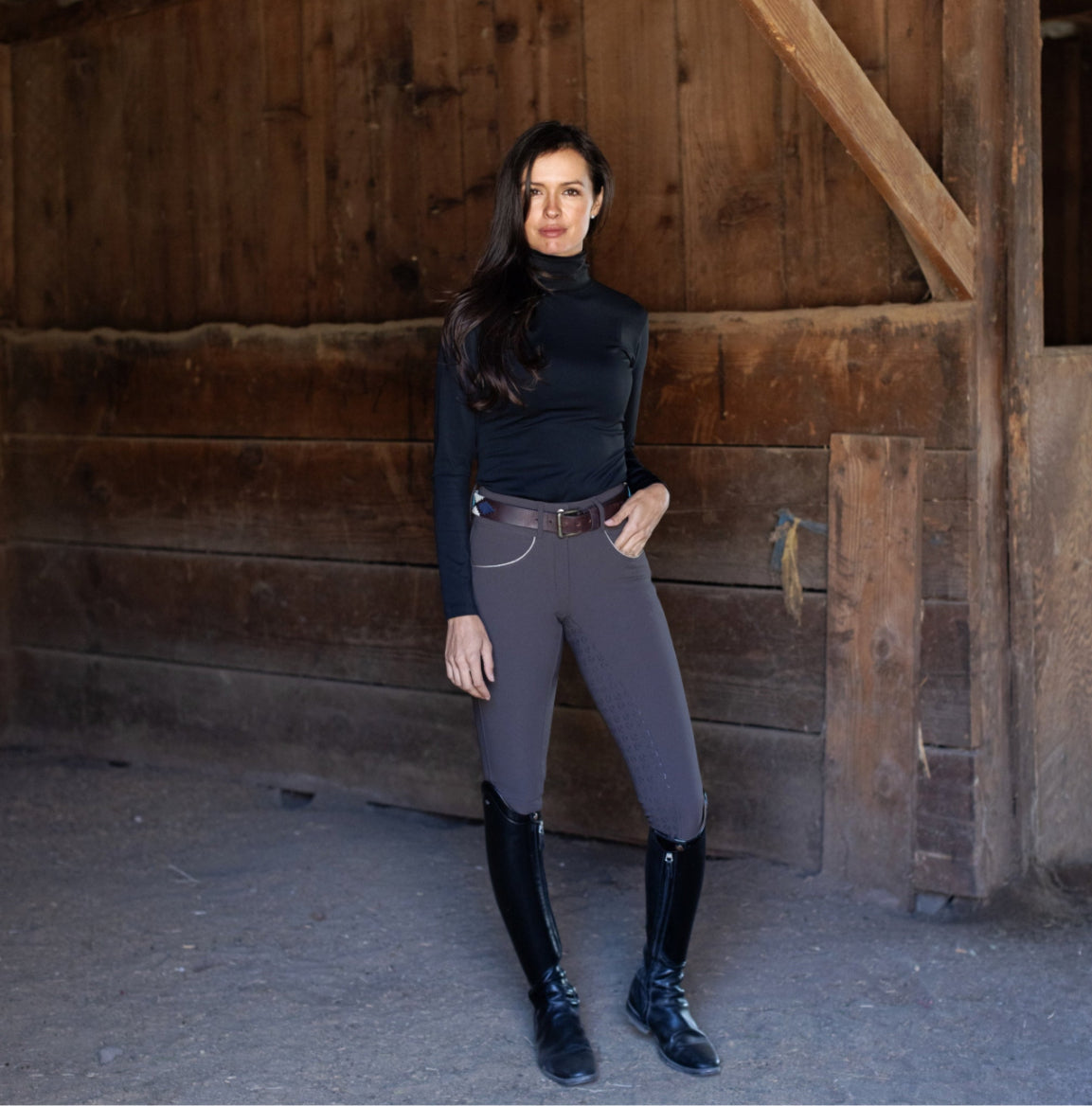 Halter Ego Evolution Full Seat Breeches - Demitasse - HIGH WAIST