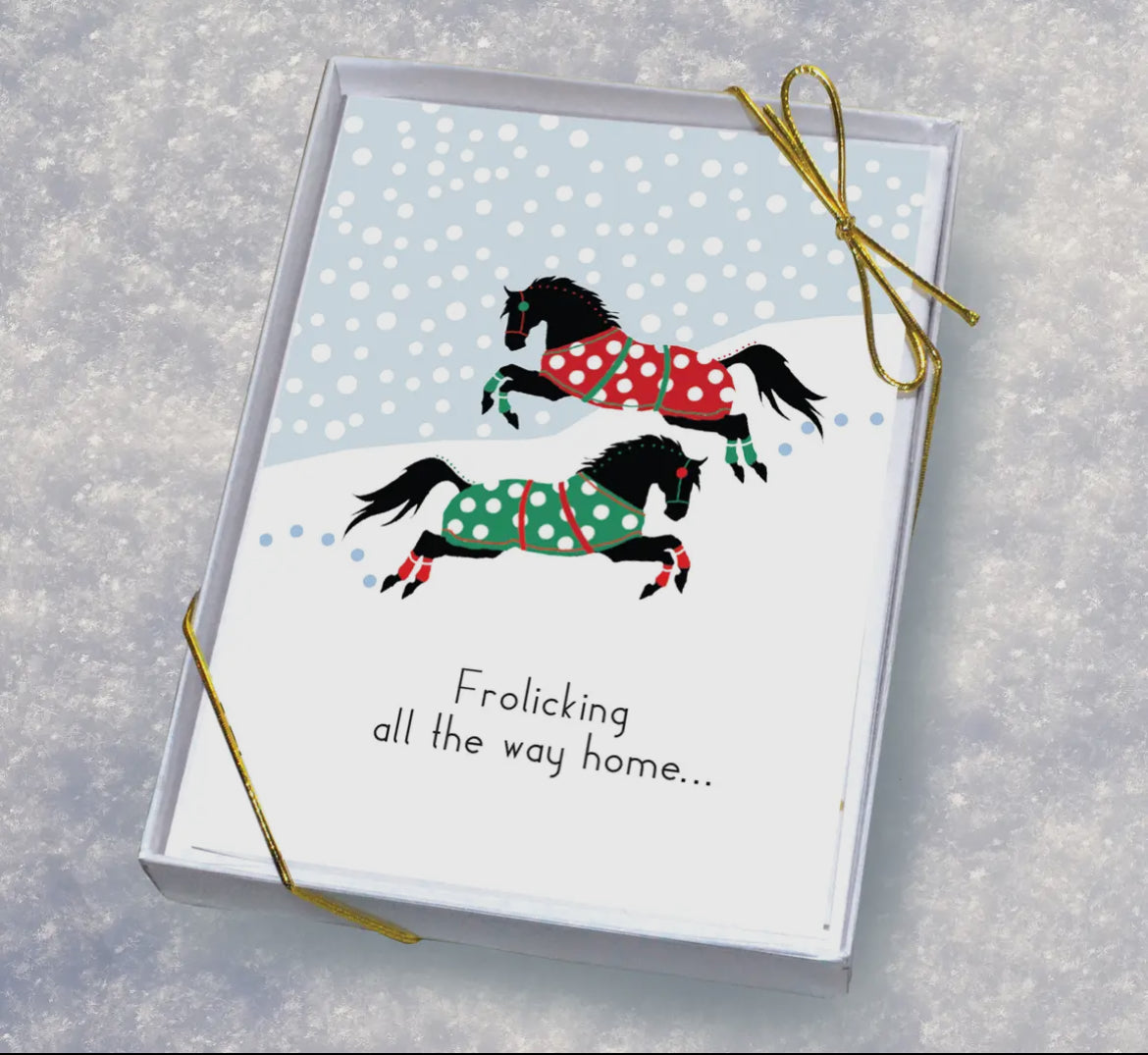 Frolicking Snow Boxed Holiday Boxed Cards