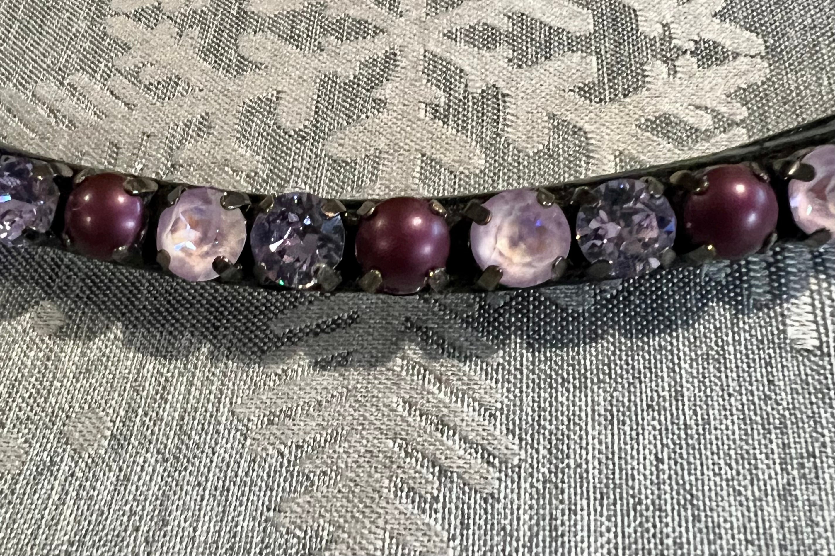 Halter Ego Noodle Slimline Black Patent Browband - Full Size