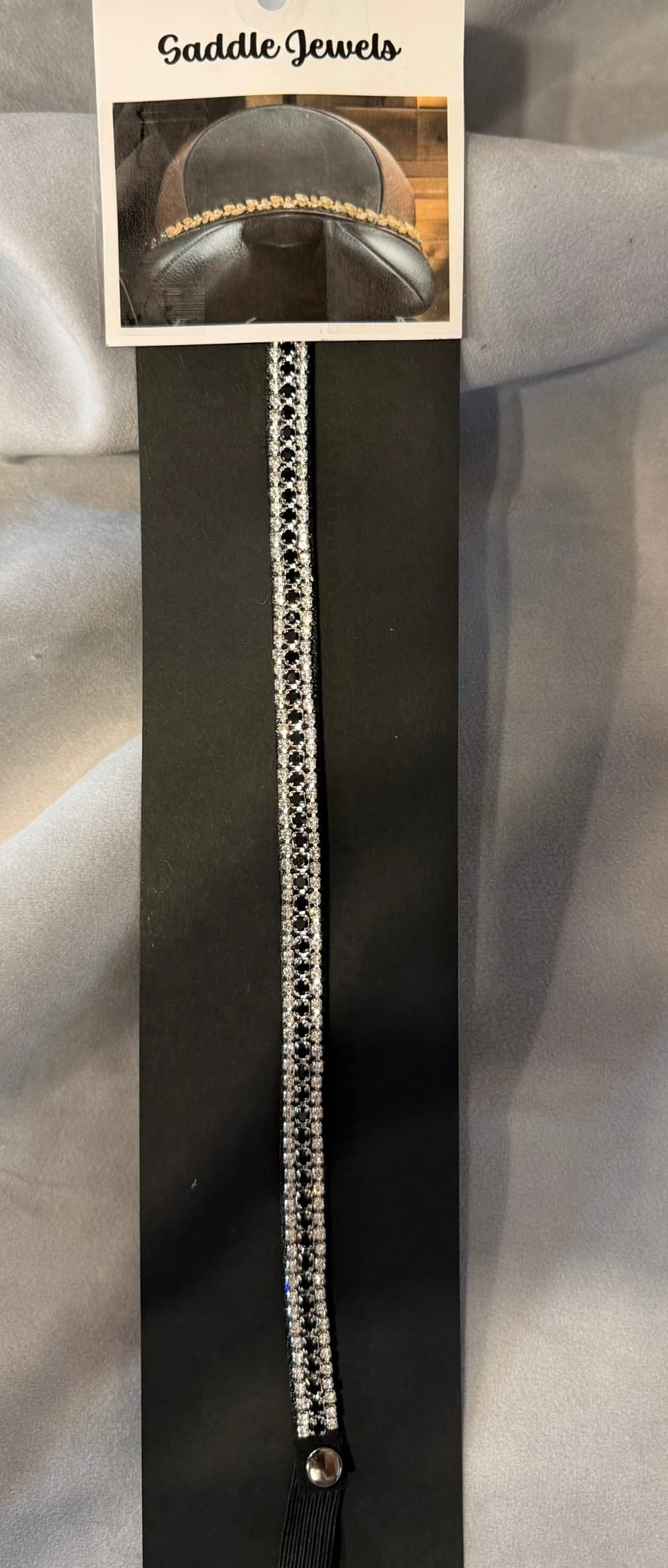 Black and Clear Saddle Bling
