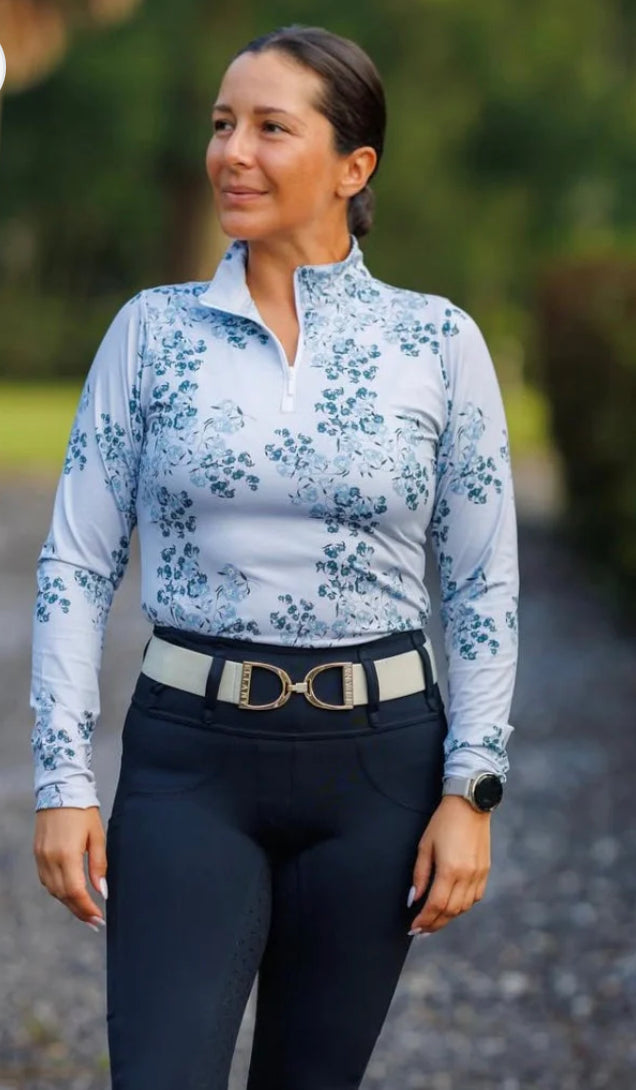Deinhardt Designs Forgot-Me-Nots Long Sleeve Training Shirt