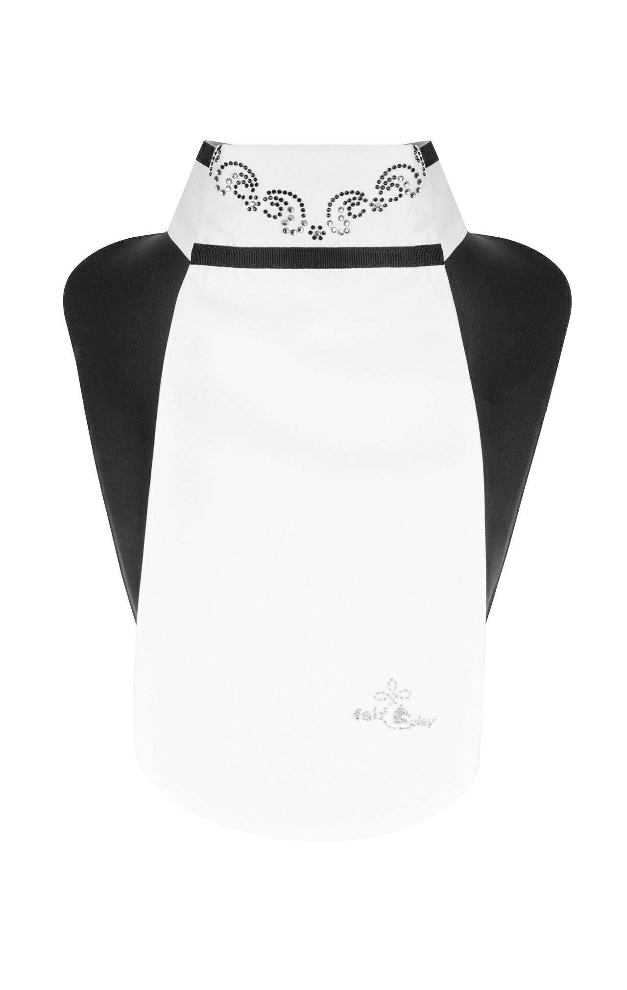 Fair Play Lea Chic Stock Tie - Black Crystals