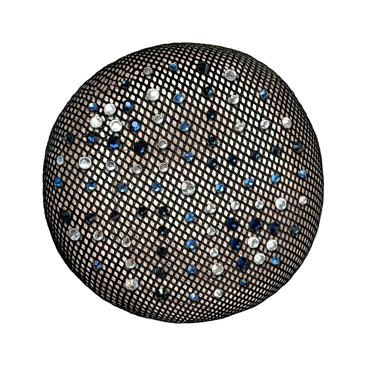 Fair Play Aurora Bun Net - Black/Misty Blue